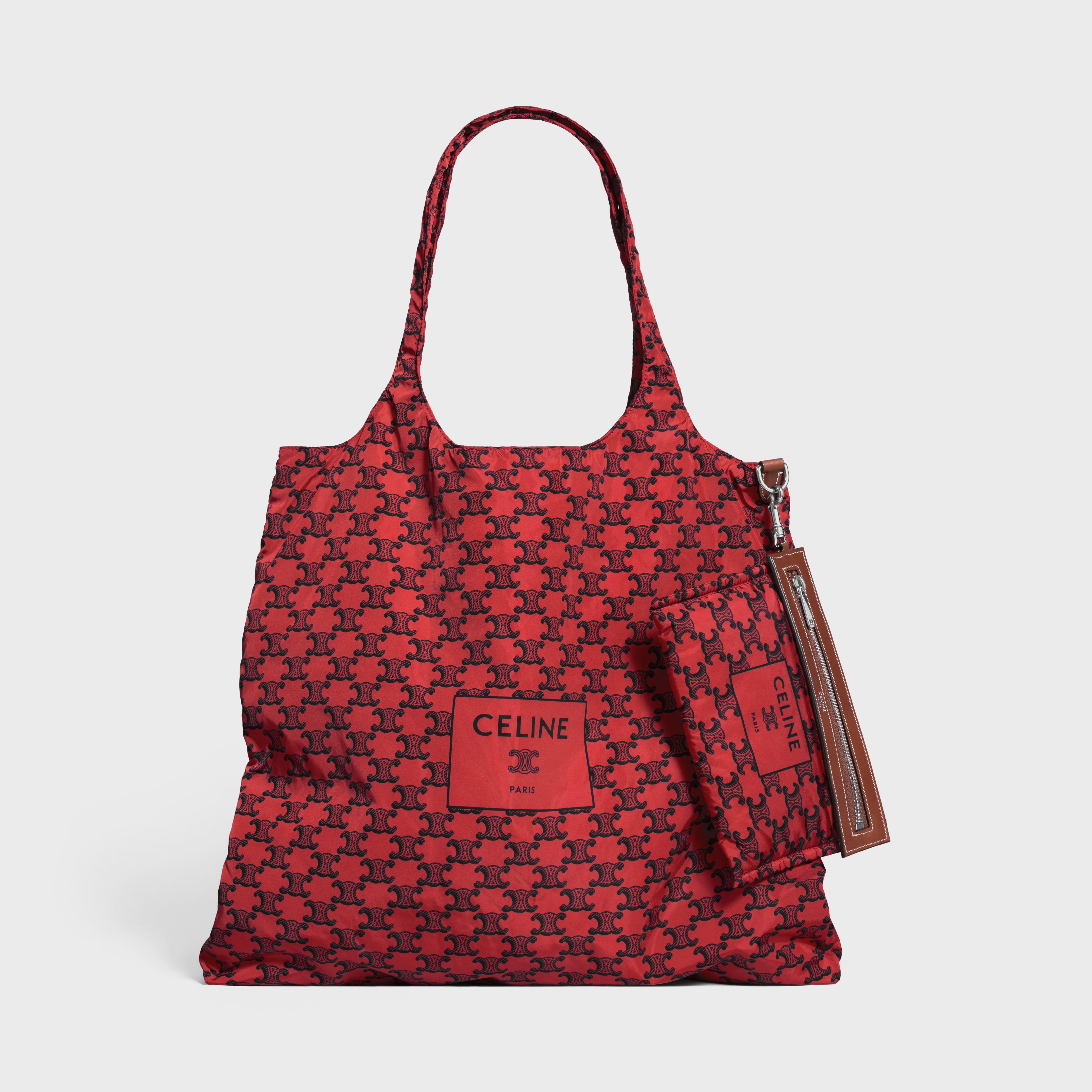 CÉLINE ハンドバッグ CELINE ショッピングバッグ パディッド / ナイロン & カーフスキン